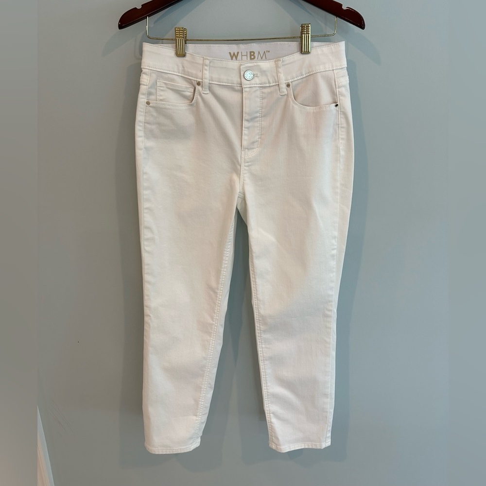 White House Black Market White Ankle Cropped Jeans

 - NWOT 
- Slim Crop